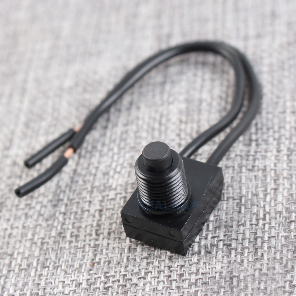 5x 12V Waterproof On-Off Push-Button Switch LED Push Button Switch w/ 4" Leads