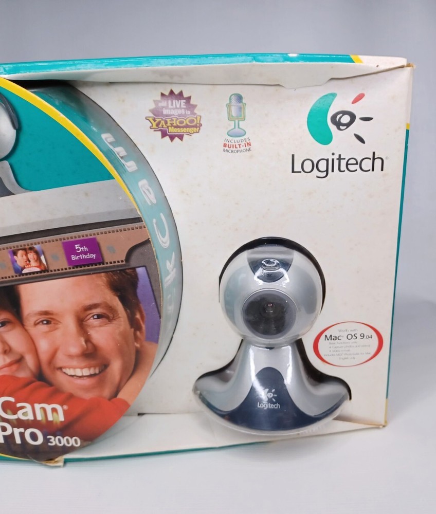 Logitech QuickCam Pro 3000 Web Cam Vintage Unopened