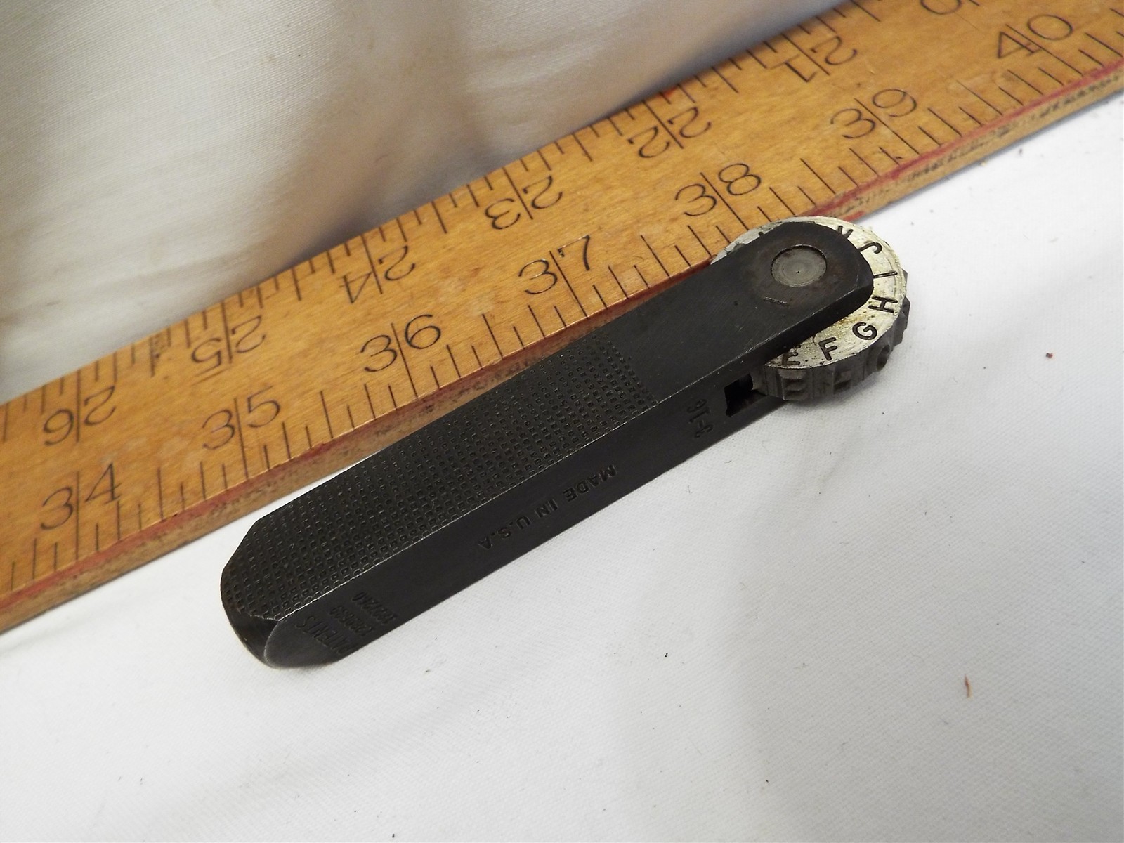 Set Numberall Marking Stamp Tool Hammer Punch 3/16" Rotary Number Letter Tool