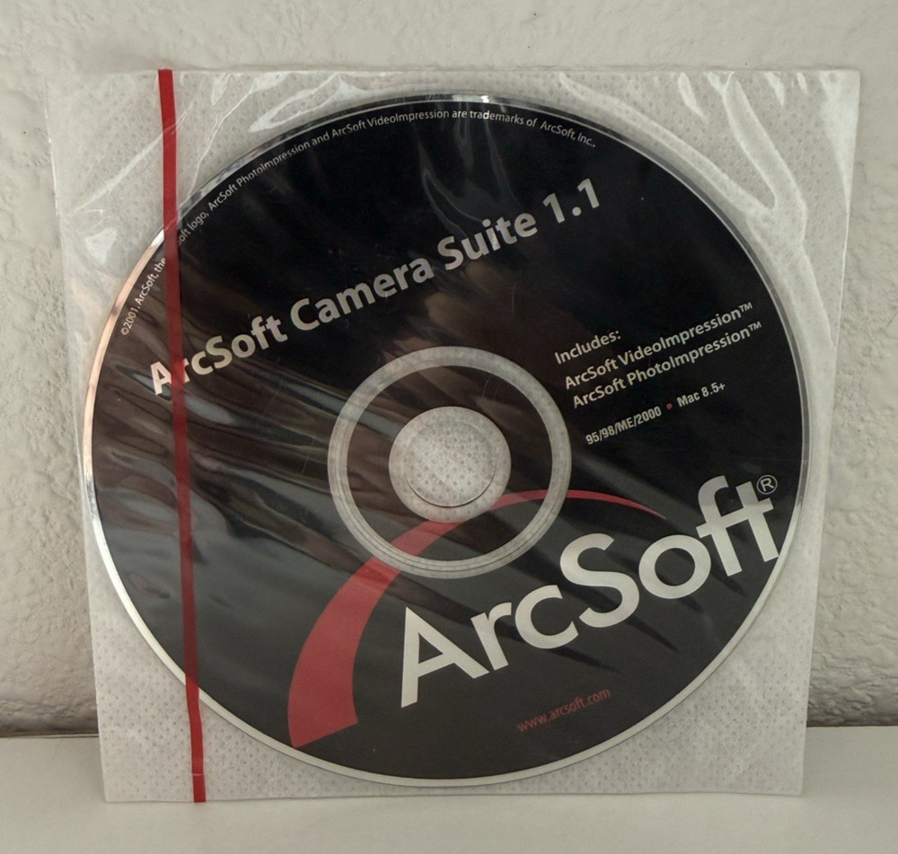 ArcSoft Camera Suite 1.1 CD-ROM PhotoImpression + VideoImpression New Unopened