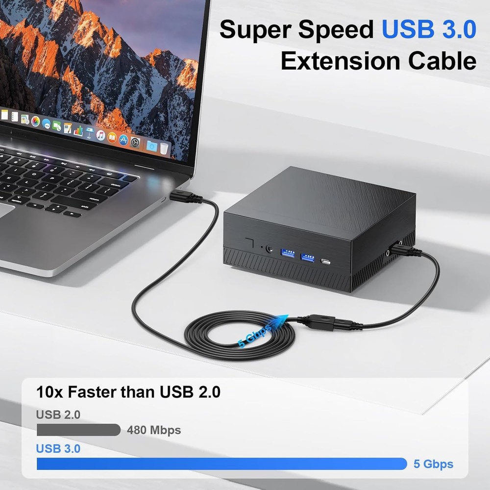 Extension Cord USB A to A Extender Cable 6FT,USB3.0 Cables...