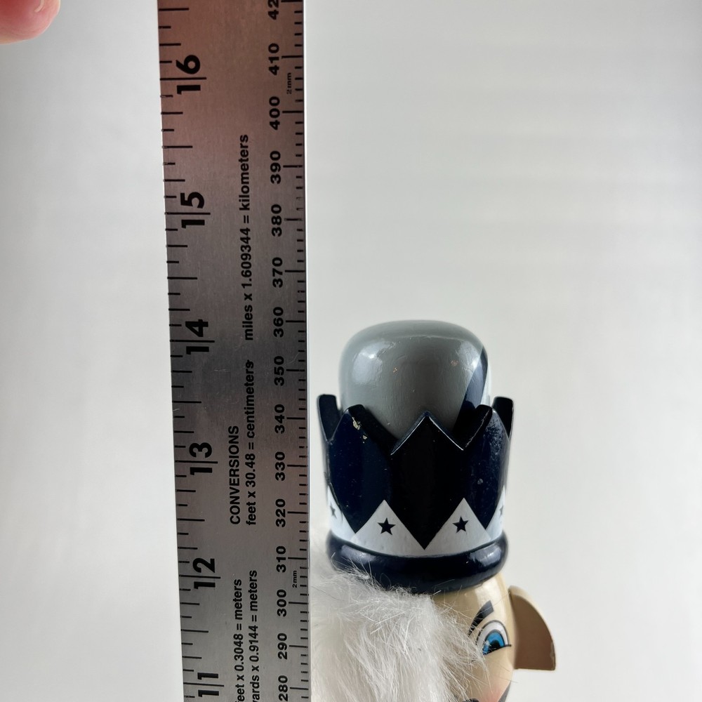 Dallas Cowboys Nut Cracker Blue & Silver 14" Tall