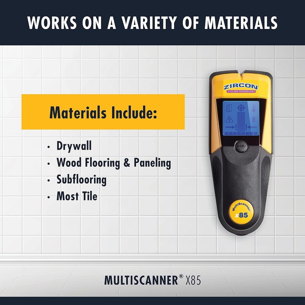 X85 Center Finding Wall Scanner with Thermal Detection for Safe DIY Projects