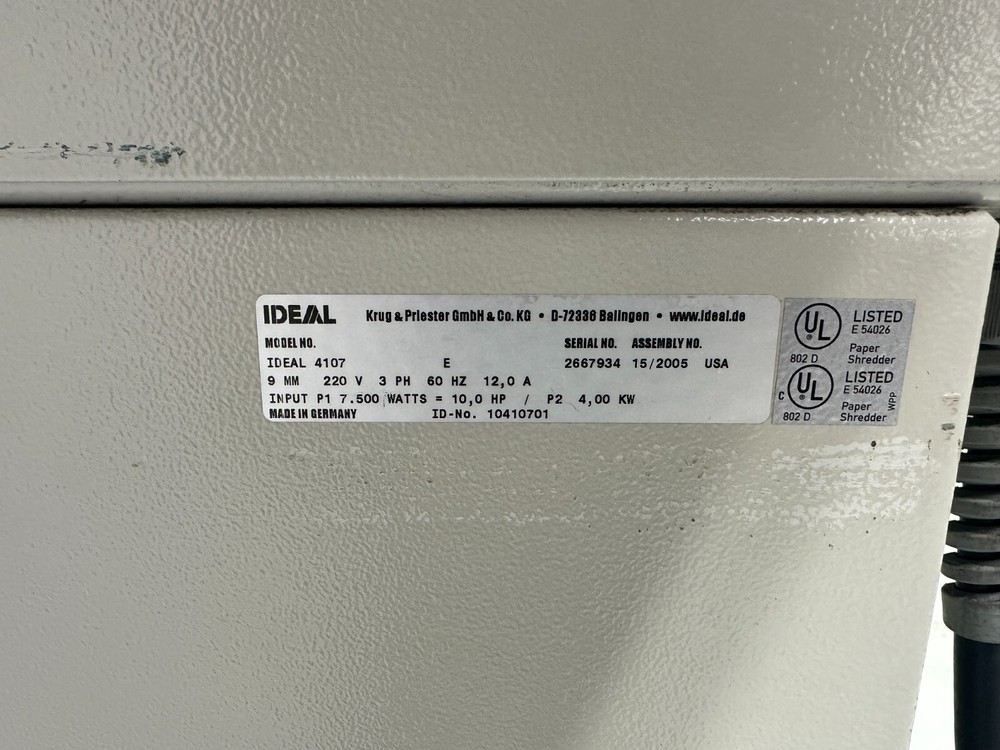 MBM Destroyit 4107 Straight-Cut Paper Shredder – Ameri Shred