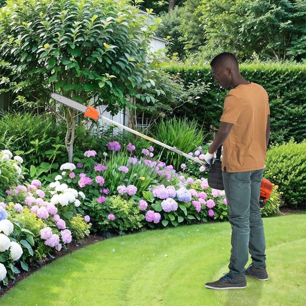 5-in-1 Gas Hedge Trimmer Tool, 52CC 2-Stroke Multi-Functional Eater