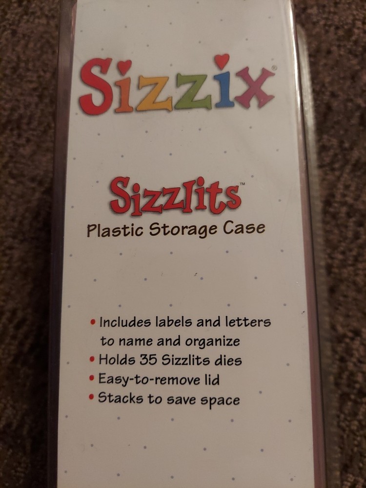 Sizzix Plastic Storage Case, Holds 35 Sizzix