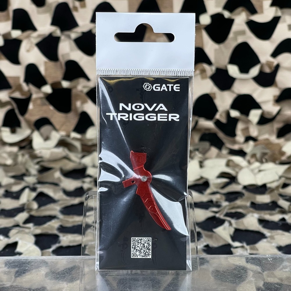NEW Gate Nova Adjustable Aluminum Trigger - 2B1 - Red (NT-2B1-RED)