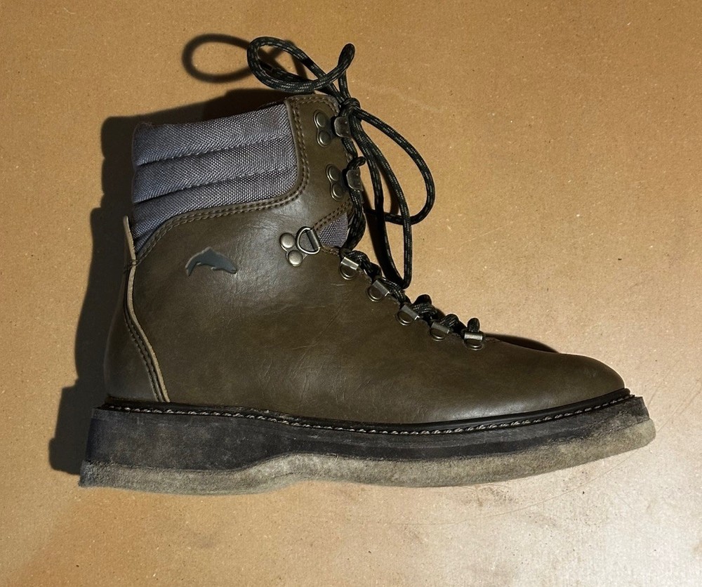 Simms Leather Wading Boots - Felt Sole - Size 7
