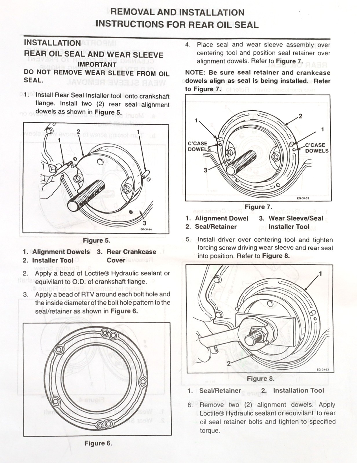 Genuine OE Ford F4TZ-6701-A Rear Main Seal For 1994-2003 7.3L Powerstroke Diesel