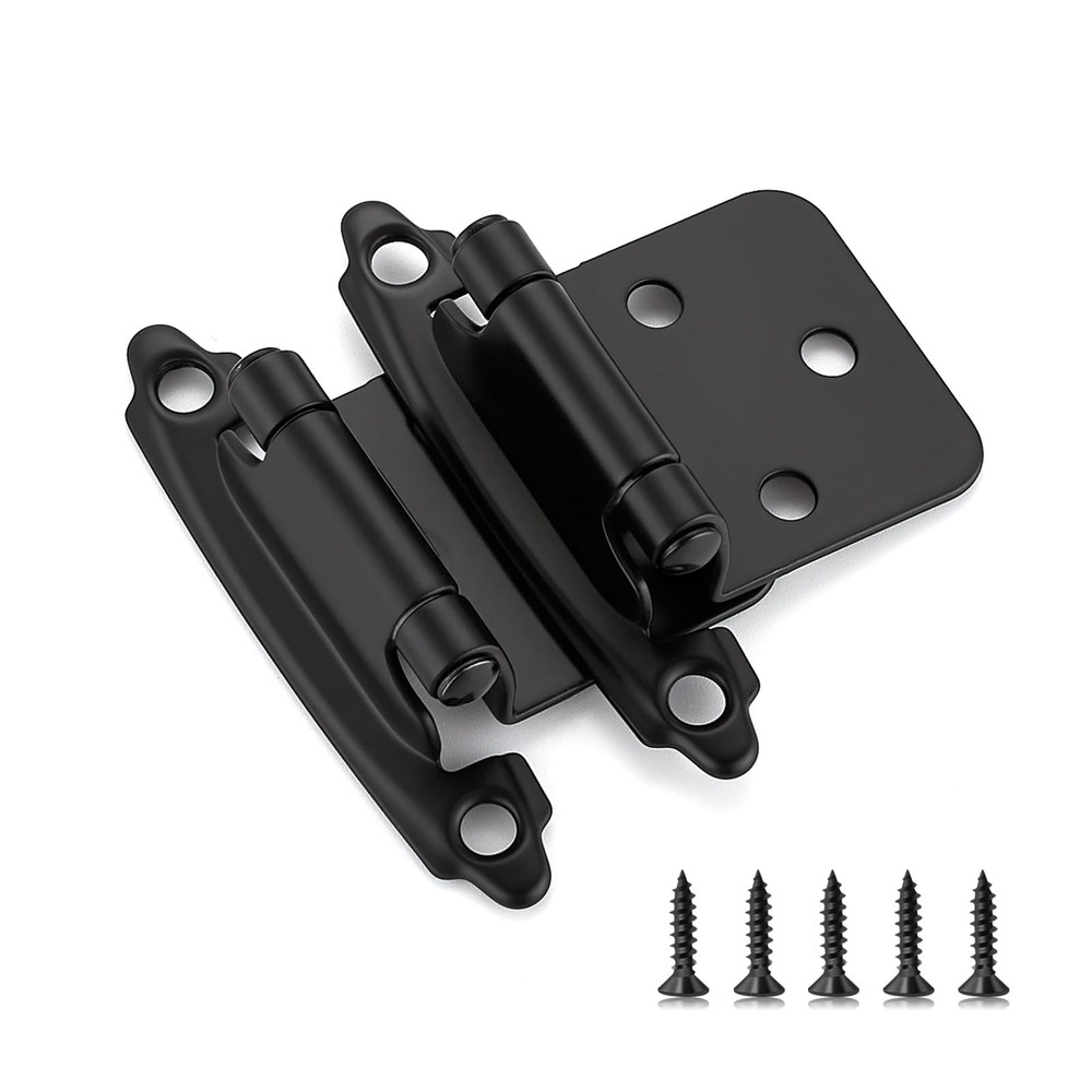 Ravinte 60 Pack (30 Pairs) 1/2" Overlay (Variable) 1/2 inch Overlay, Black