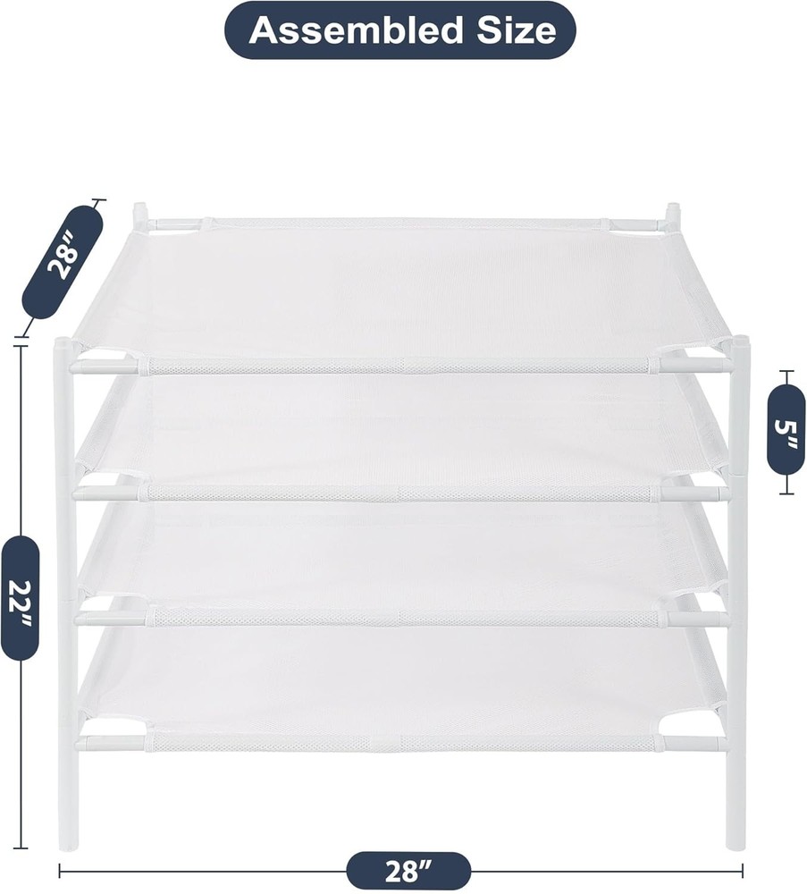 Sweater Drying Rack 4-Pack Stackable Mesh Clothes Drying Rack Laundry Drying