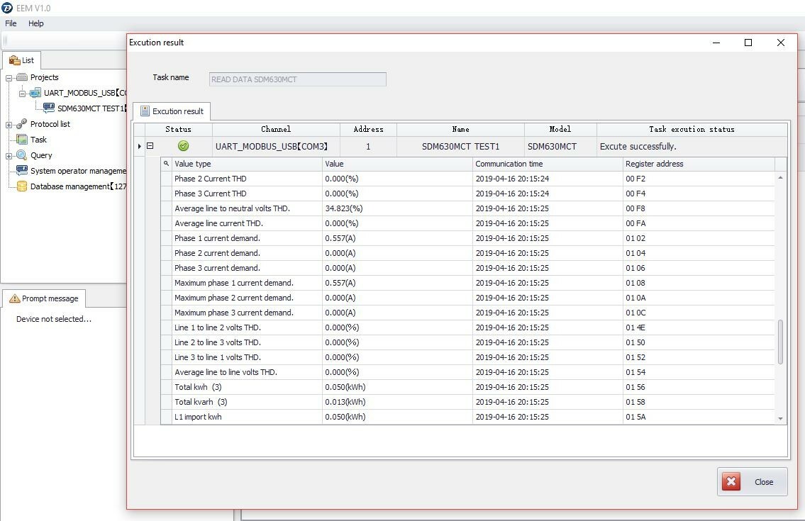 Smart energy meter KWH Volts Amps / Electric Submeter 3+CTs