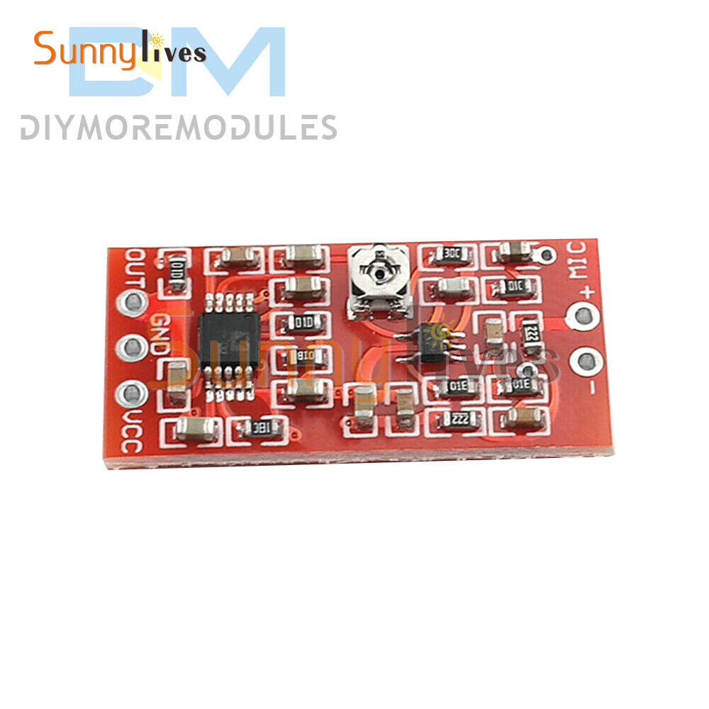 MAX4466 Electret Microphone Preamplifier Module W/ SSM2167 Voice Compression