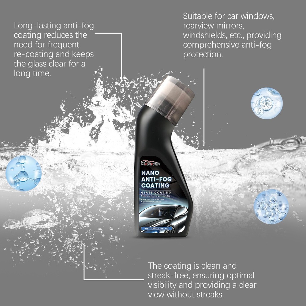 Automotive windshield coating agent for removing stains from the windshield