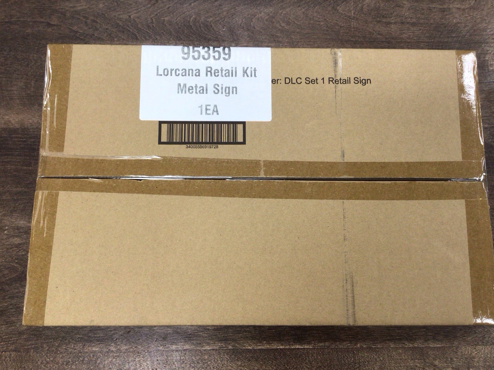 Disney Lorcana TCG - Promotional Metal Retail Sign MINT CONDITION SEALED IN BOX