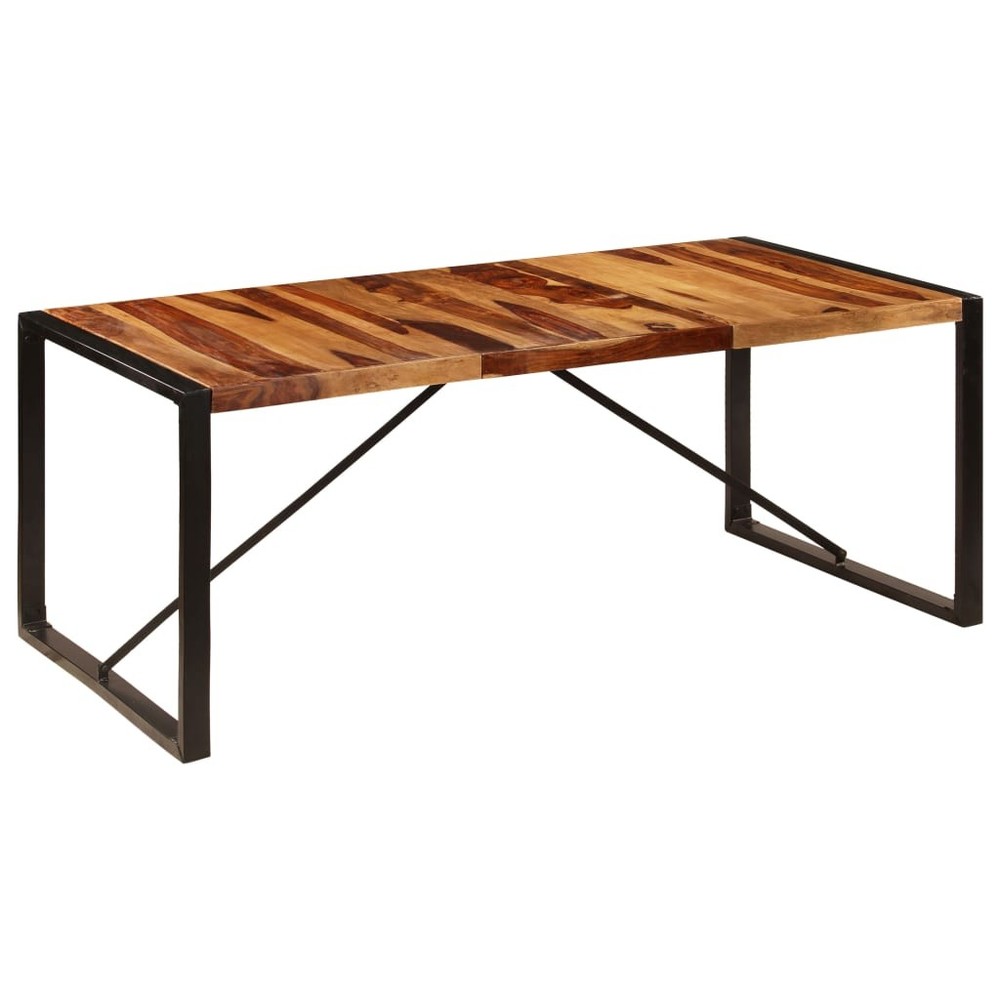 Dining Table Kitchen Table Dining Room Dinner Table Solid Acacia Wood vidaXL