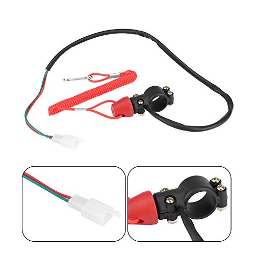 Engine Stop Switch, 22mm 7/8" Motorcycle Boat Safety Kill Stop Switch