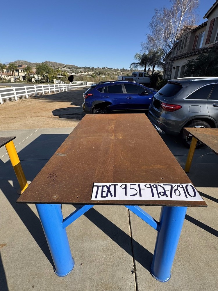 8x4' steel welding table