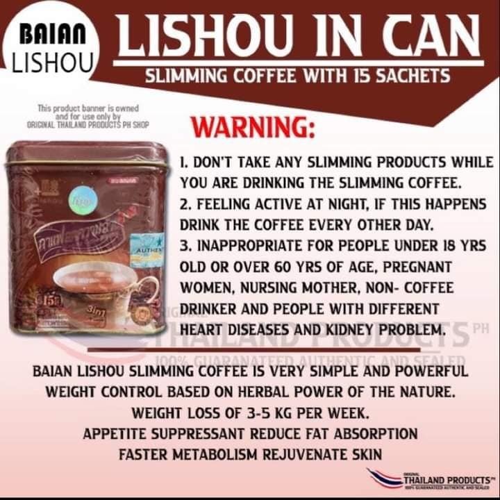 L!shou Coffee 15 sachet in can