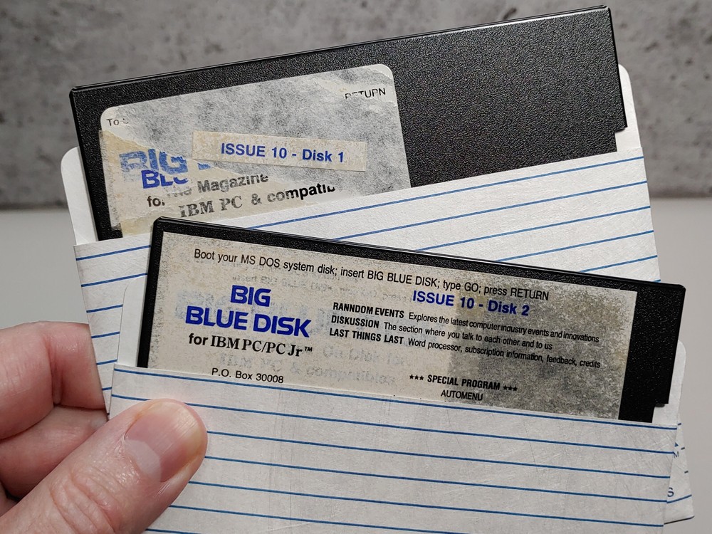Vtg Computing 5.25" Diskettes – Big Blue Disk