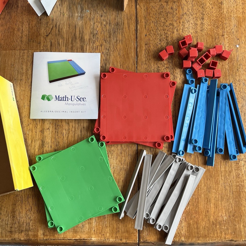 Math U See Manipulatives Algebra Decimal Insert Kit Homeschool COMPLETE