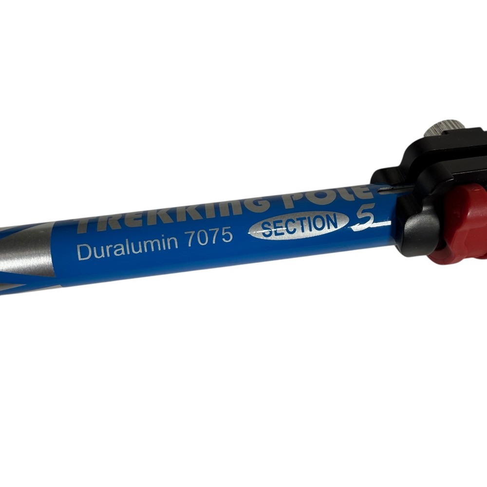 Weanas Silver Blue 1Pc Ultralight Adjustable Folding Collapsible Trekking Pole