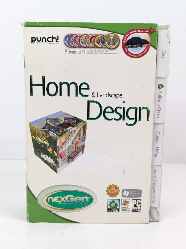 Punch Home & Landscape Design Suite PC DVD-ROM Software Complete Works