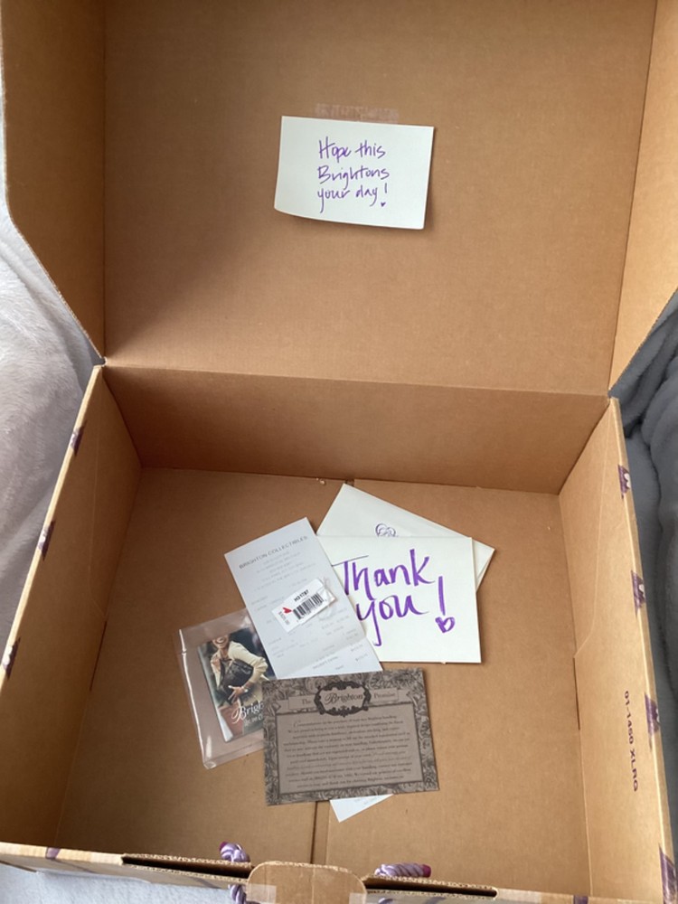 brighton red leather purse handbag bag