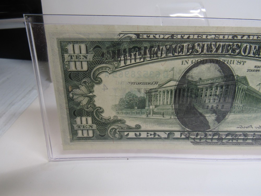 FEDERAL RESERVE "Front to BACK" OFFSET Transfer Error 10.00 NOTE HAMILTON BUST *