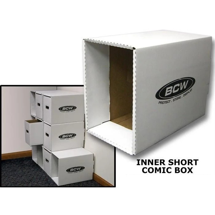 BCW Short Comic Book Storage Box House with Short Comic Box