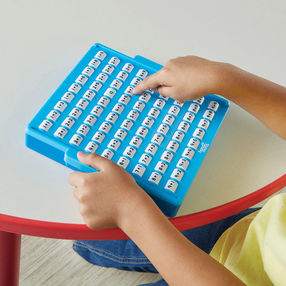 hand2mind Addition Practice Board Ages 3+ Self-Checking Math Toy 81 Equations