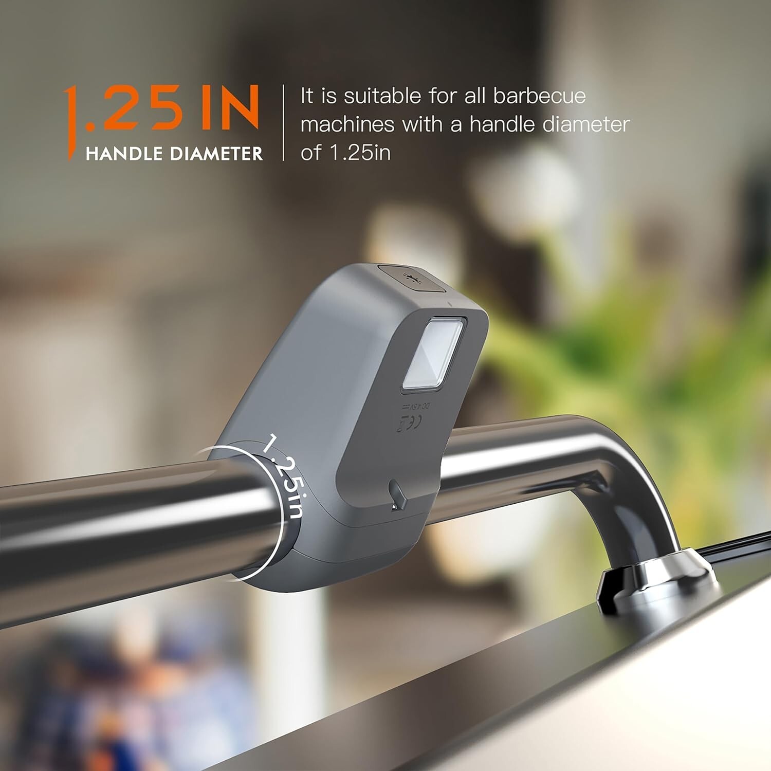 Weber Grill Light 7516 BBQ Heat Resistant Round Handle Light