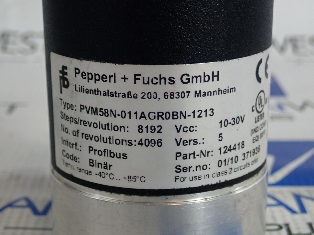 PEPPERL+FUCHS GmbH PVM58N-011AGROBN-1213 ENCODER
