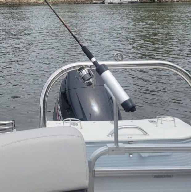 Pontoon Boat Solutions, 9" Left Angle Pontoon Boat Fishing Rod Holder