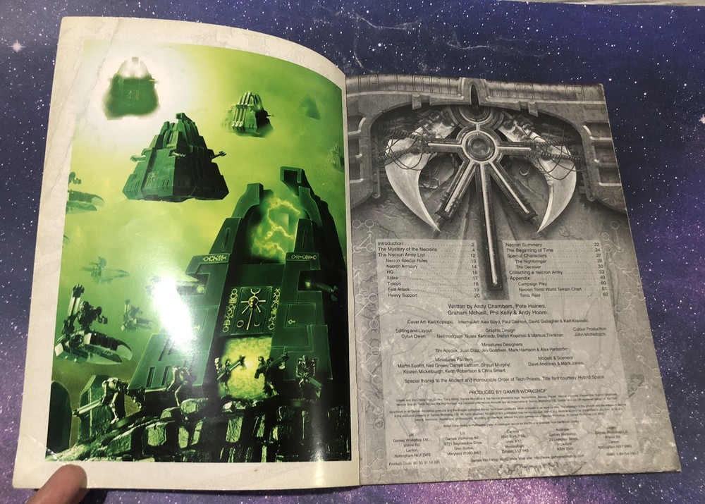 Codex Necrons Games Workshop Warhammer 40K Book 2002