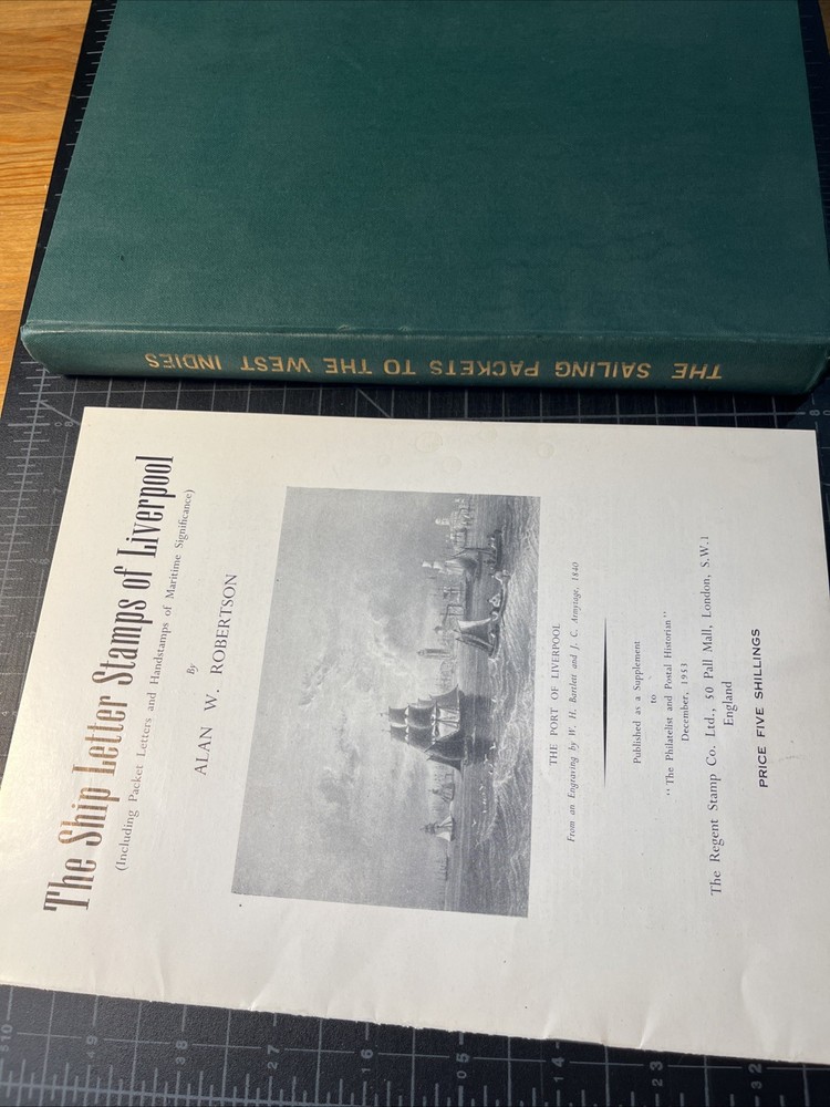 History Sailing Packets To West Indies LE Britnor 1973+Liverpool Robertson 1953