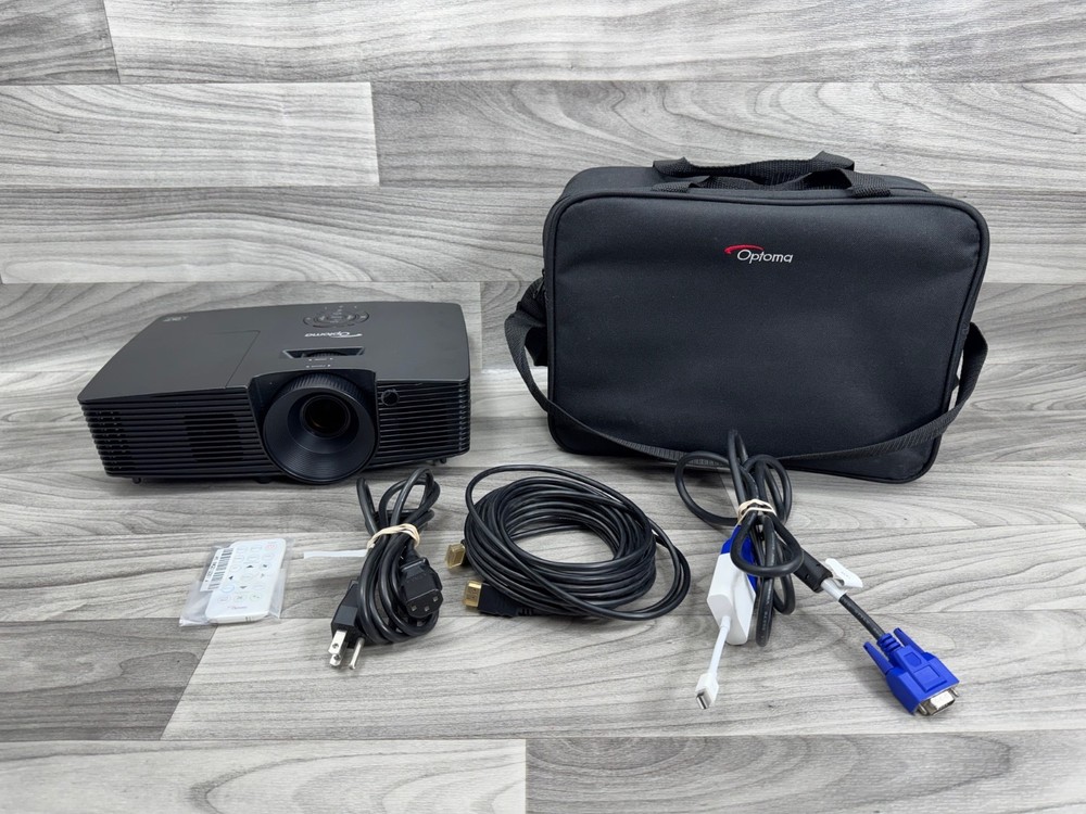 OPTOMA S316 (DAESSGL) FULL HD 3D DLP HDMI PROJECTOR BUNDLE - LAMP TIMER 0 HOURS