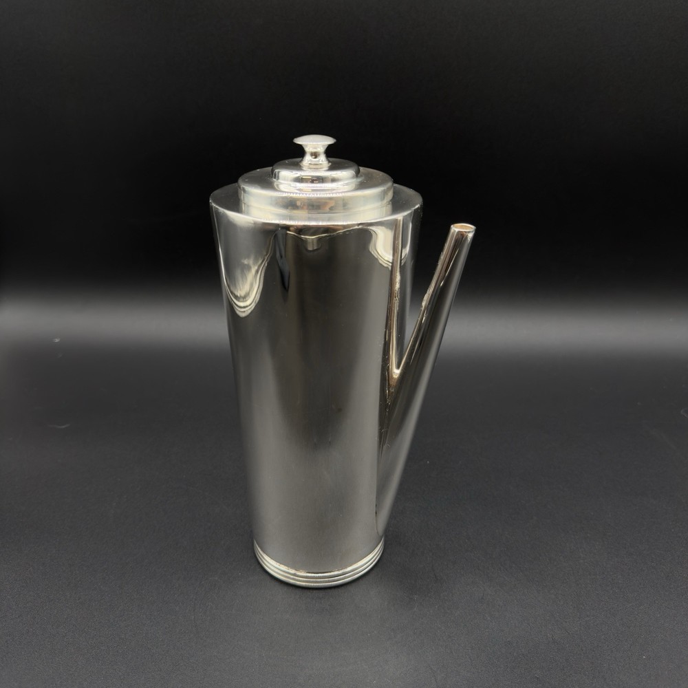 Restoration Hardware Silver Plated Gentleman's Coffee Server Bakelite Handle