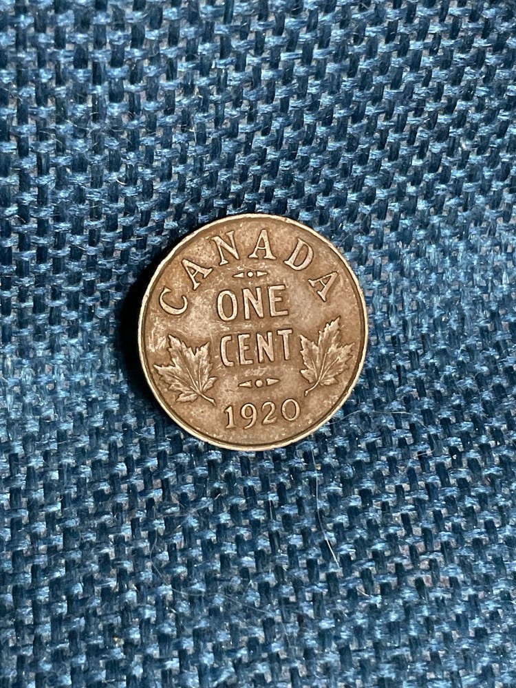 1920 CANADA ONE 1 CENT COIN VF