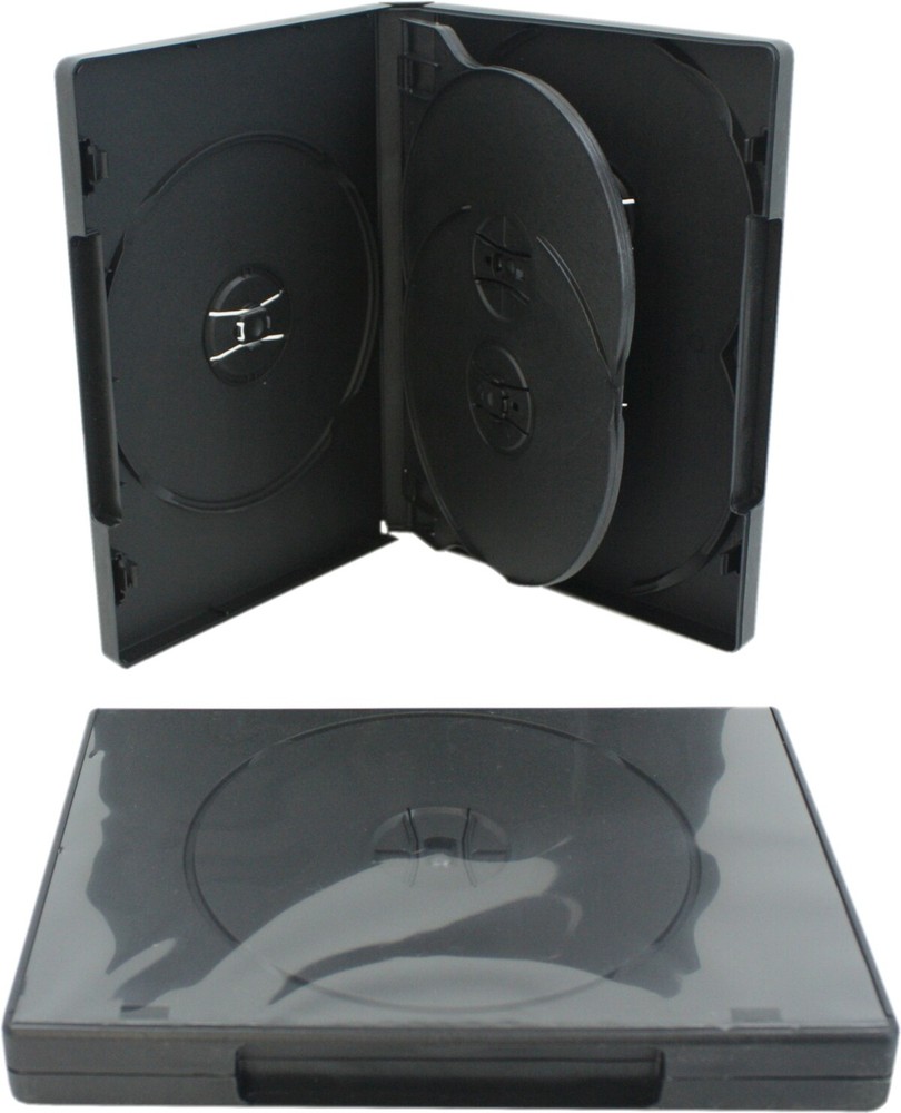 (5) 5-DVD Box Five Multi Set Replacement 22mm .87" Thick Chubby Disc #DV5R22BK