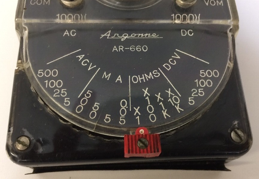 Vtg Argonne Test Meter AR-660 Some Cracks Untested
