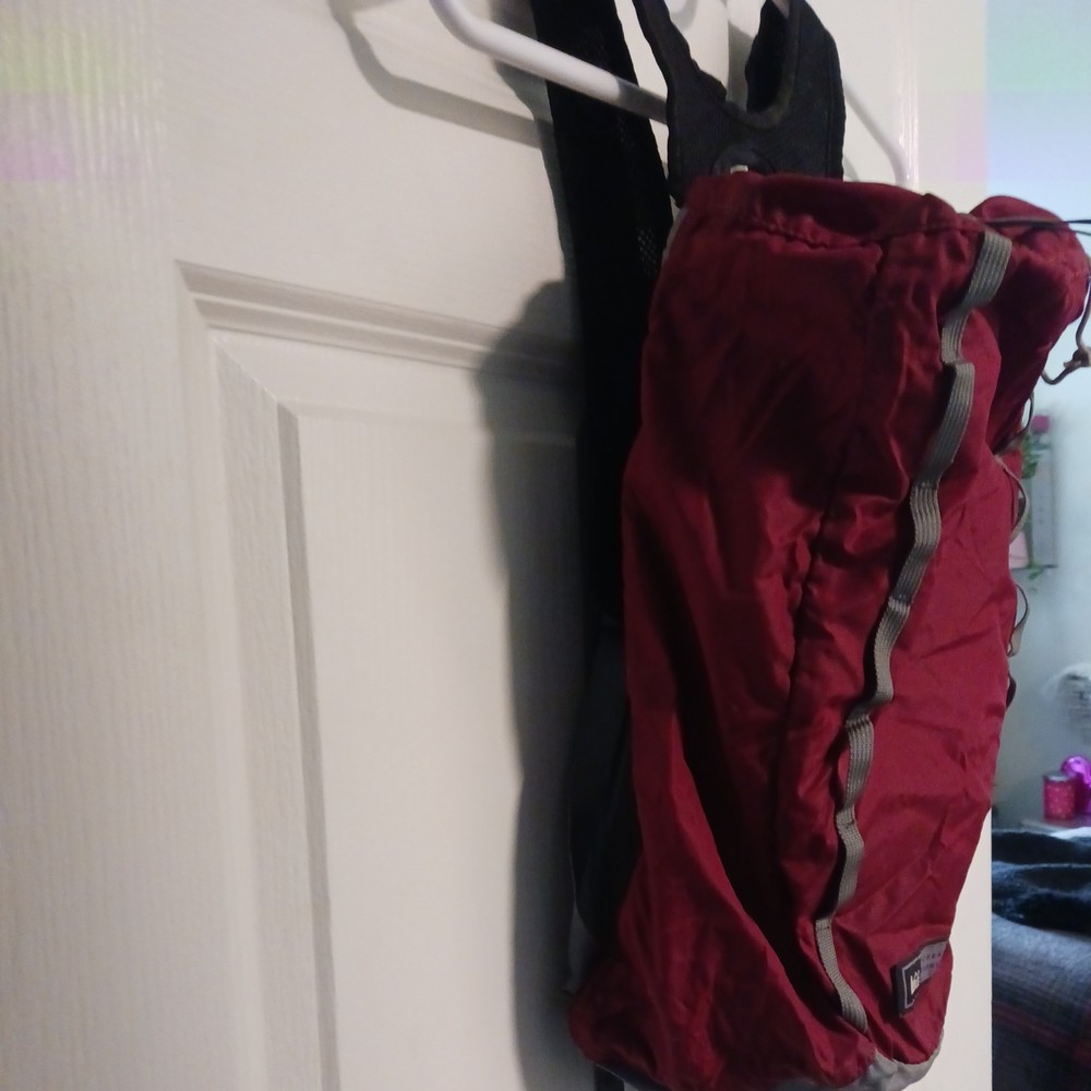 REI Flash 18 Backpack Red Grey Lightweight Hiking Daypack Ripstop Nylon