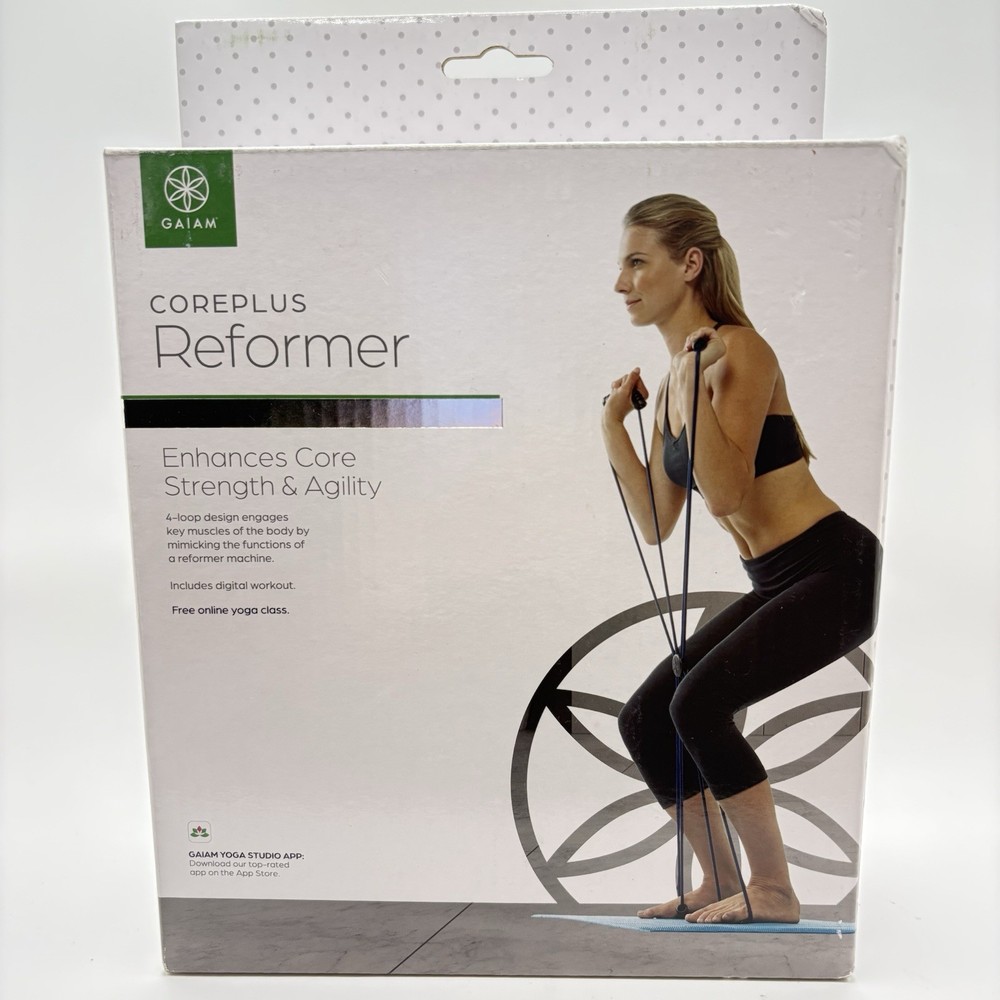 Gaiam CorePlus Reformer 4 Loop Resistance Trainer Core Strength Agility NEW