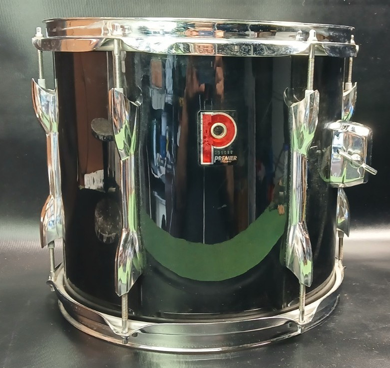 BLACK PREMIER 12" X 10" RACK TOM DRUM