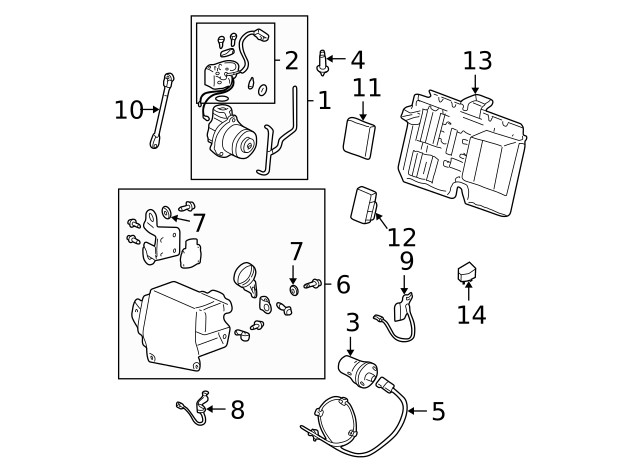 Genuine GM Control Module Bracket 25742676