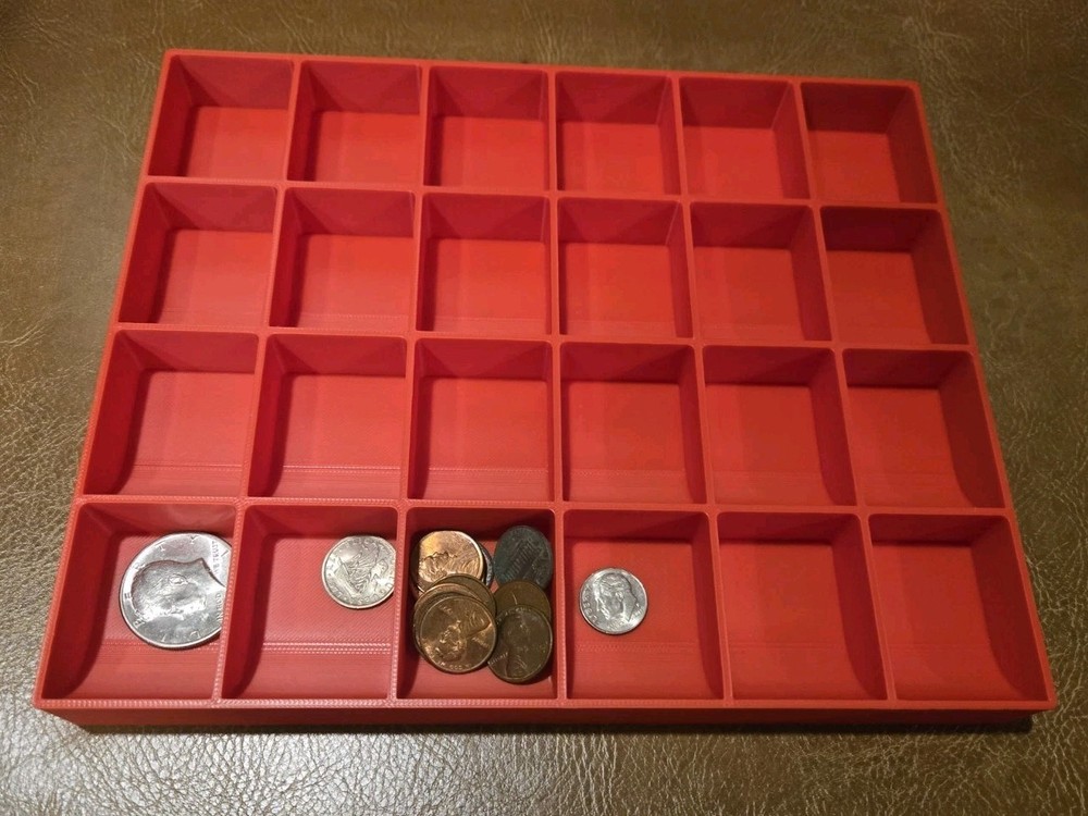 Coin Sorting Tray 24 Bins