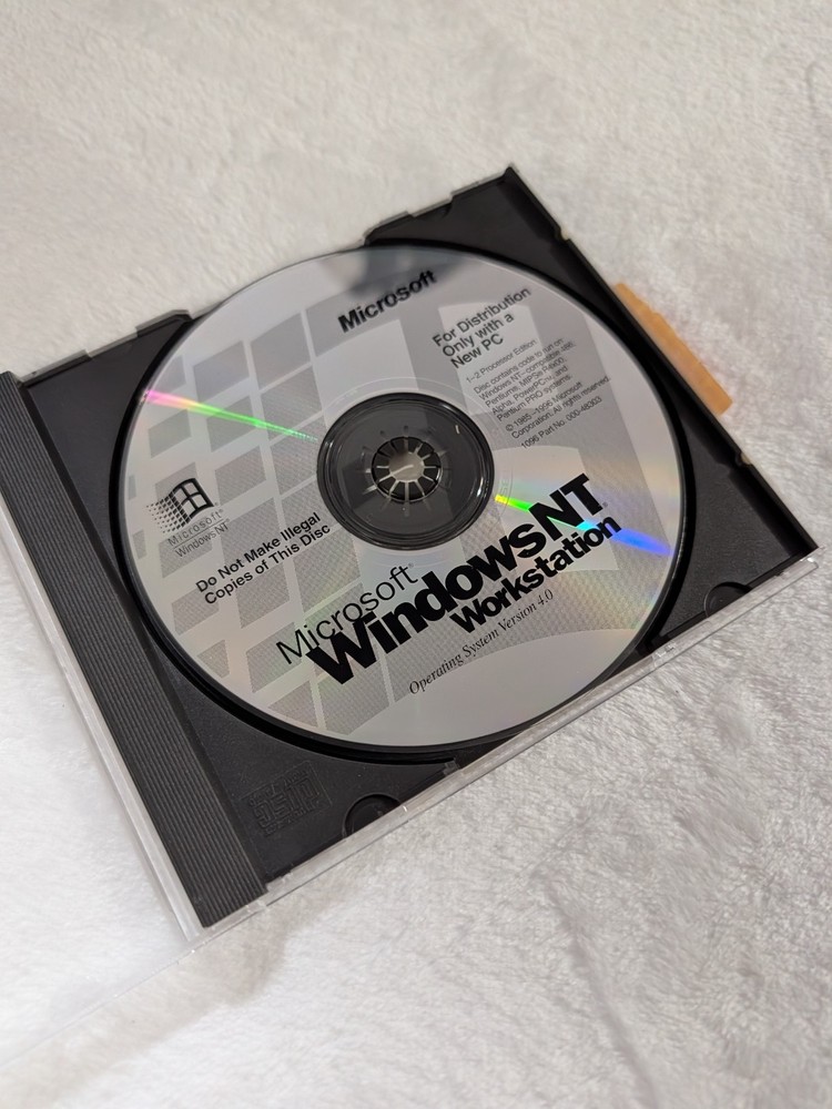 Microsoft Windows NT Workstation 4.0, & Microsoft Office Professional (2 Discs)