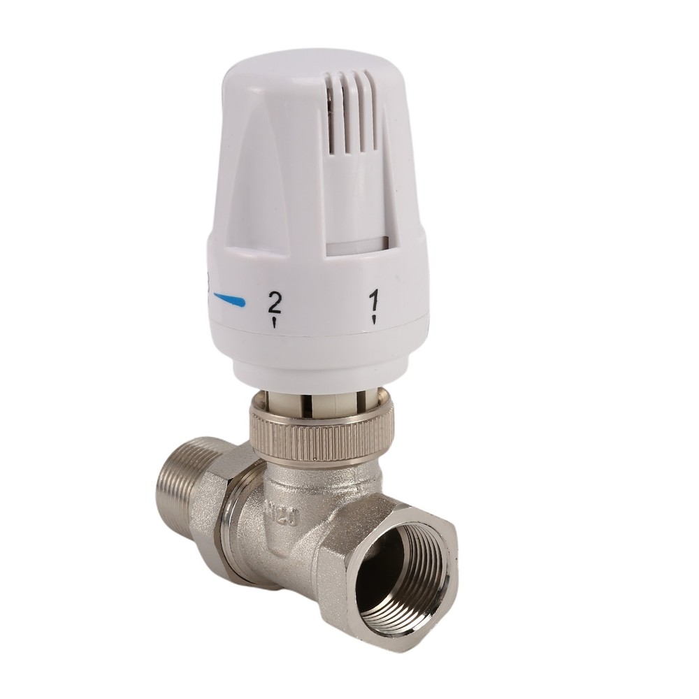 3/4Inch Brass Thermostatic Radiator Straight Type DN20 Automatic3490