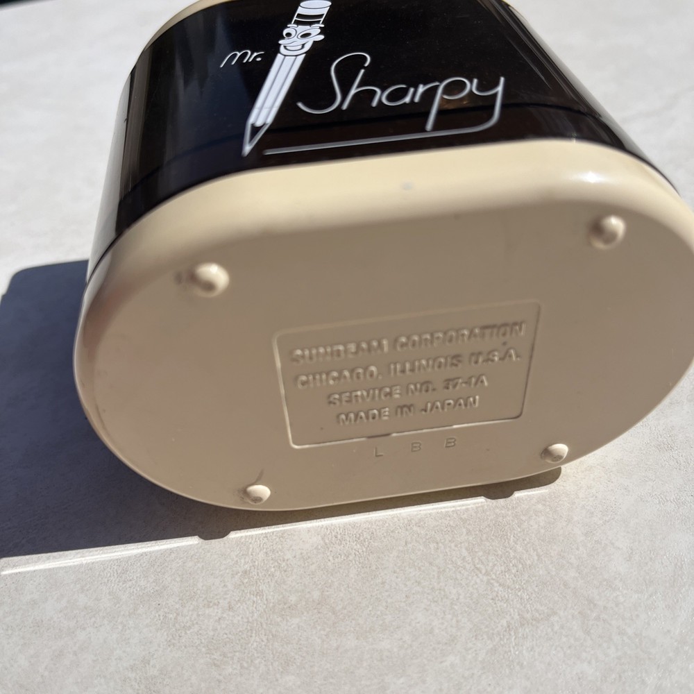 Vintage Sunbeam Mr. Sharpy Pencil Sharpener Battery Powered Tested & Works