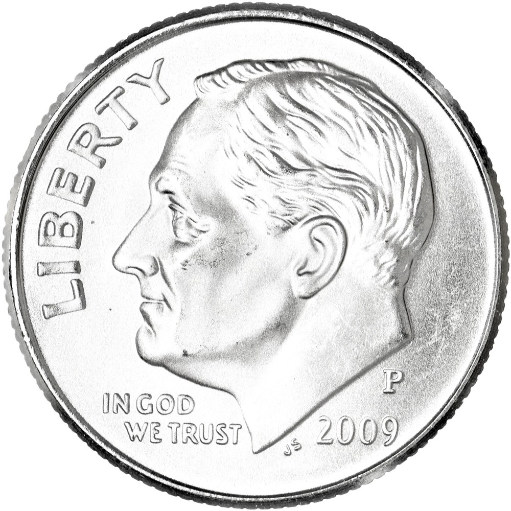 2009 P Roosevelt Dime Satin Finish